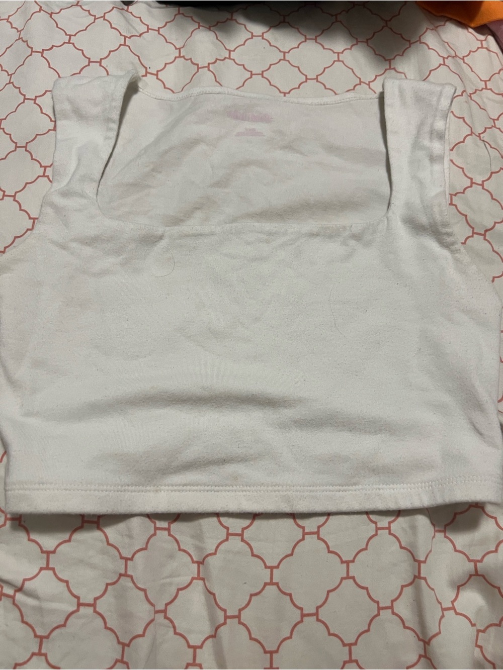 wild fable White Square Neck Cropped Tank